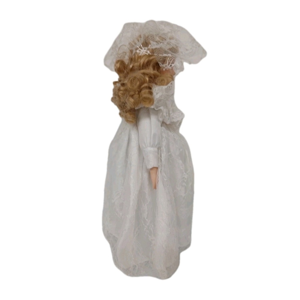 Porcelain 16" Victorian Girl Limited Edition Doll Blonde Hair Blue Eyes #Toy30 - Picture 4 of 13
